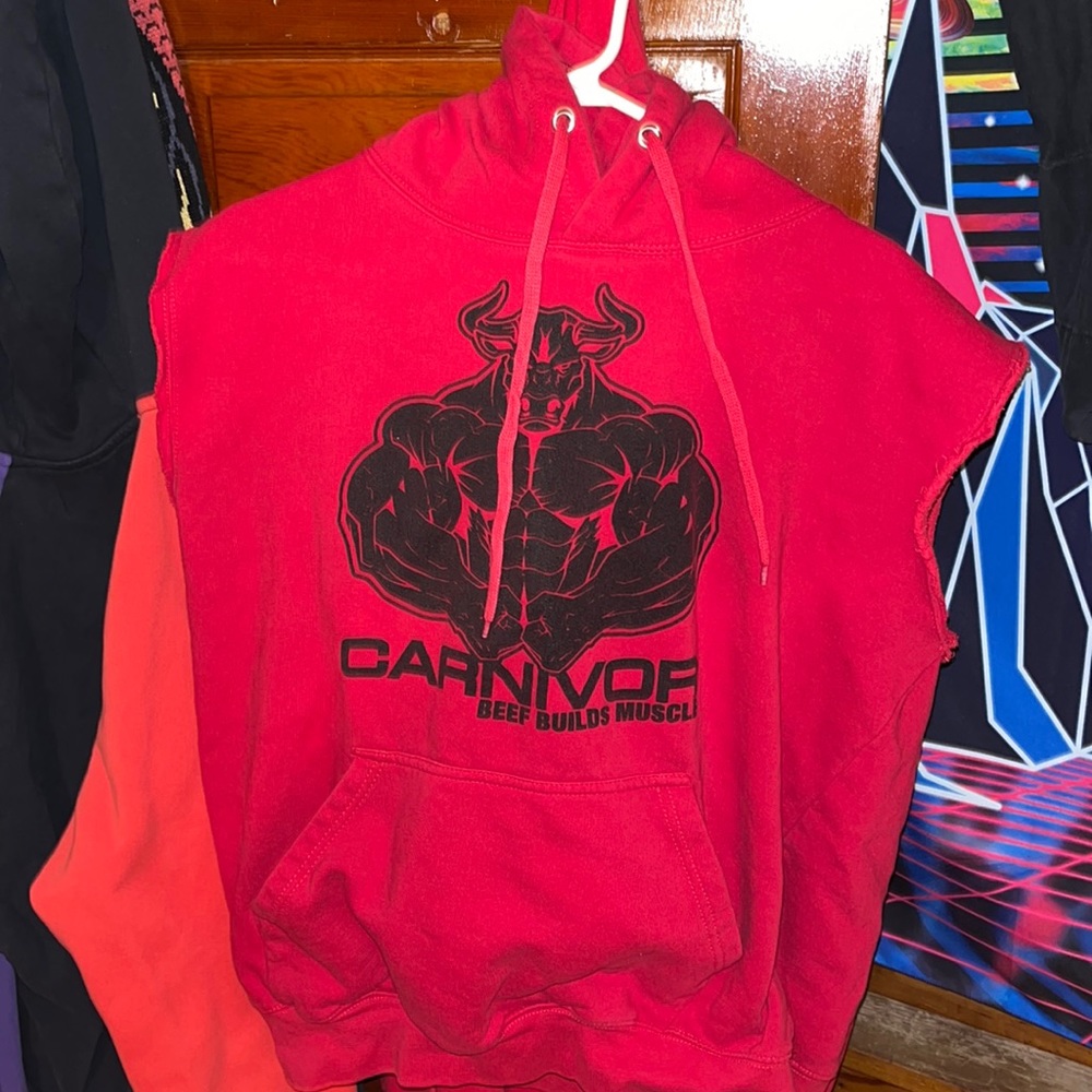 Carnivor sleeveless workout Hoodie